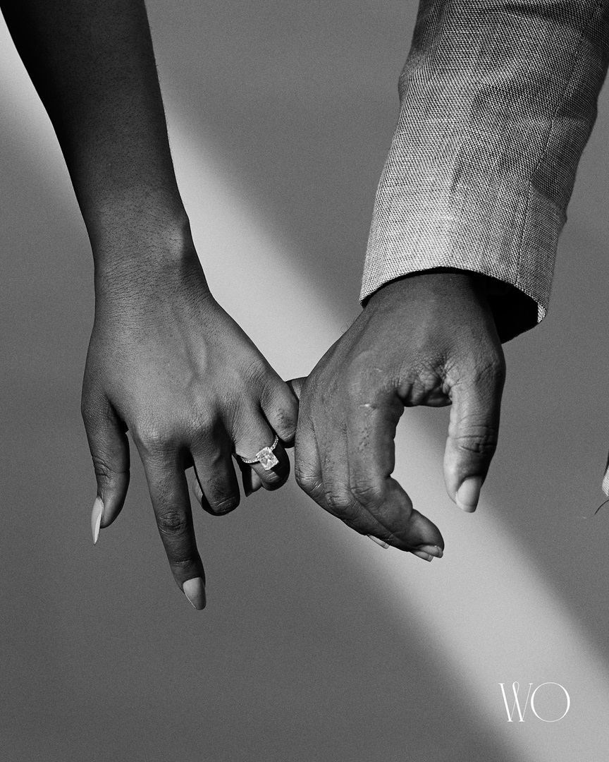 Couple romantic moment